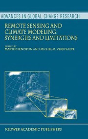 Cover of: Remote sensing and climate modeling: synergies and limitations