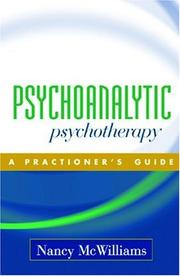 Cover of: Psychoanalytic Psychotherapy by Nancy McWilliams