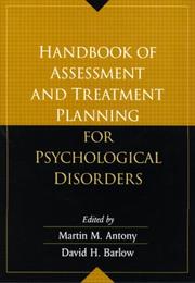 Cover of: Handbook of Assessment and Treatment Planning for Psychological Disorders by 