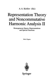 Cover of: Representation Theory and Noncommutative Harmonic Analysis II | A. A. Kirillov