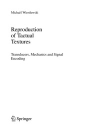 Cover of: Reproduction of Tactual Textures | MichaГ«l Wiertlewski