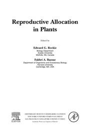 Cover of: Reproductive allocation in plants | 