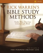 Cover of: Rick Warren's Bible Study Methods by 
