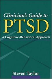 Cover of: Clinician's Guide to PTSD by Steven Taylor