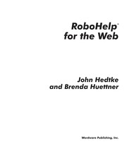 Cover of: RoboHELP for the Web