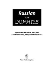Cover of: Russian for dummies | Andrew Kaufman