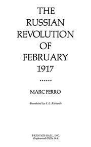 Cover of: The Russian Revolution of February 1917. by Marc Ferro