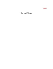 Cover of: Sacred chaos | FranГ§oise O