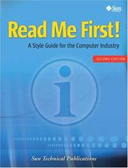 Cover of: Read Me First! A Style Guide for the Computer Industry, Second Edition