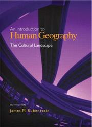 Cover of: The Cultural Landscape by James M. Rubenstein