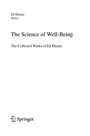 Cover of: The Science of Well-Being: The Collected Works of Ed Diener