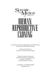 Cover of: Scientific and medical aspects of human reproductive cloning by Committee on Science, Engineering, and Public Policy (U.S.)