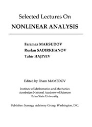 Cover of: Selected lectures on nonlinear analysis | Faramaz Gazanfar ogly Maksudov