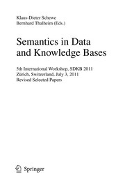 Cover of: Semantics in Data and Knowledge Bases | Klaus-Dieter Schewe