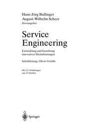 Cover of: Service Engineering: Entwicklung und Gestaltung innovativer Dienstleistungen