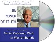 Cover of: The Power of Truth: A Leading with Emotional Intelligence Conversation with Warren Bennis