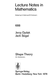 Cover of: Shape theory | Jerzy Dydak