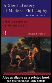 Cover of: A short history of modern philosophy by Roger Scruton