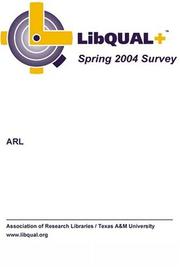 Cover of: Association of Research Libraries (ARL) Survey Results - 2004