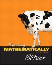Cover of: Thinking Mathematically | Robert F. Blitzer