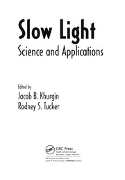 Slow Light by Jacob B. Khurgin
