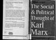 Cover of: The social and political thought of Kalr Marx