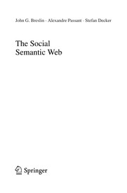 Cover of: The Social Semantic Web by John G. Breslin