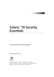 Cover of: SolarisTM 10 security essentials