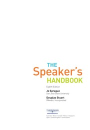 Cover of: The speaker's handbook