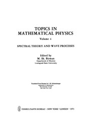Cover of: Spectral Theory and Wave Processes | M. Sh Birman