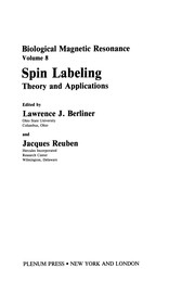 Cover of: Spin Labeling | Lawrence J. Berliner