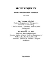 Cover of: Sports injuries by Lars Peterson