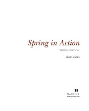 Cover of: Spring in action | Craig Walls