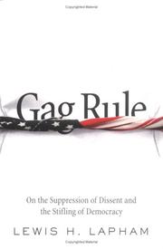 Cover of: Gag rule by Lewis H. Lapham