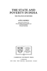 Cover of: The state and poverty in India by Atul Kohli