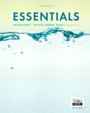 Cover of: Essentials Microsoft Word 2003 comprehensive