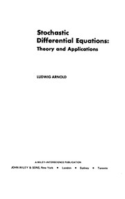 Cover of: Stochastic differential equations: theory and applications. by L. Arnold
