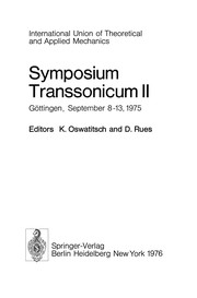 Cover of: Symposium Transsonicum II: Göttingen, September 8-13, 1975