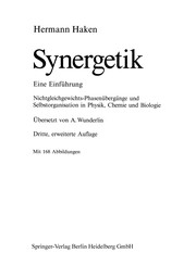 Cover of: Synergetik: Eine Einführung Nichtgleichgewichts-Phasenübergänge und Selbstorganisation in Physik, Chemie und Biologie