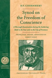 Cover of: Synod on the freedom of conscience | D. V. Coornhert
