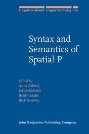 Cover of: Syntax and semantics of spatial P