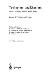 Cover of: Technetium Rhenium (Topics in Current Chemistry, Vol 176) by Kenji Yoshihara