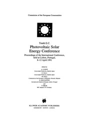 Cover of: Tenth E.C. Photovoltaic Solar Energy Conference | E.C. Photovoltaic Solar Energy Conference (10th 1991 Lisbon, Portugal)