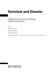 Cover of: Terrorism and disaster: individual and community mental health interventions