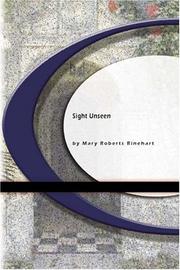 Cover of: Sight Unseen by Mary Roberts Rinehart