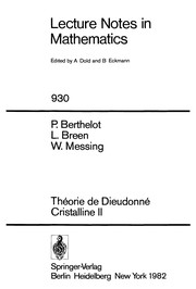 Cover of: Théorie de Dieudonné cristalline II
