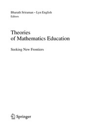 Cover of: Theories of mathematics education: seeking new frontiers