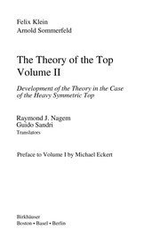 Cover of: The theory of the top. by Felix Klein