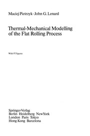 thermal-mechanical-modelling-of-the-flat-rolling-process-cover