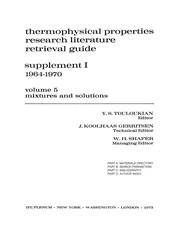 Cover of: Thermophysical Properties Research Literature Retrieval Guide | Y. S. Touloukian